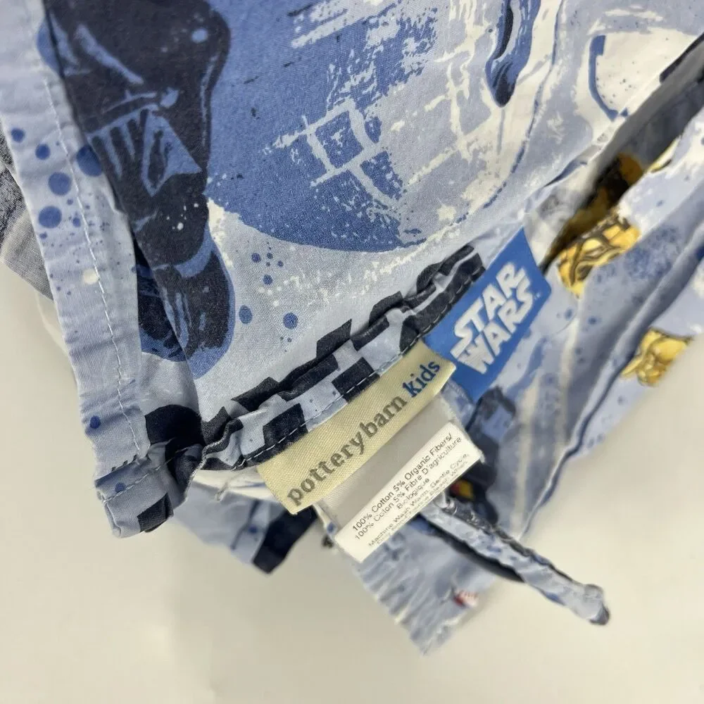 Pottery Barn Kids Cotton Star Wars Empire Strikes Back 3 pc Twin Sheet Set